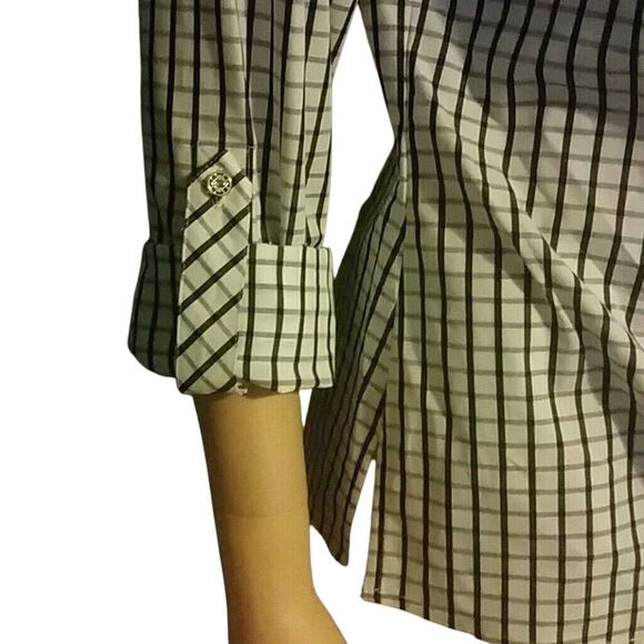 Zac & Rachel black and white top M - Picture 3 of 4